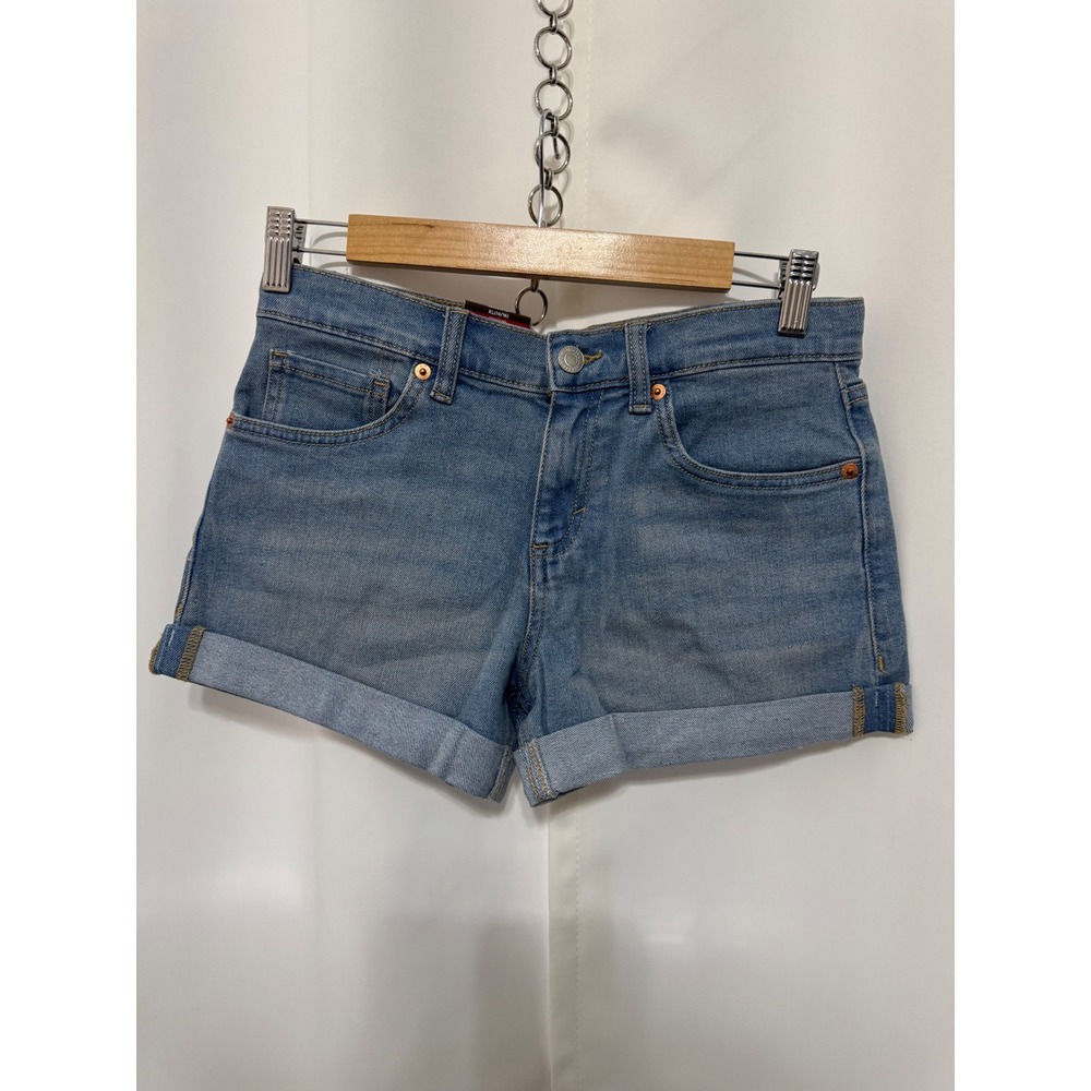 Levi's Medium Blue Rolled Hem Kids Denim Shorts